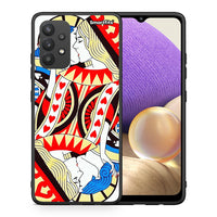 Thumbnail for Θήκη Samsung A32 4G Card Love από τη Smartfits με σχέδιο στο πίσω μέρος και μαύρο περίβλημα | Samsung A32 4G Card Love case with colorful back and black bezels