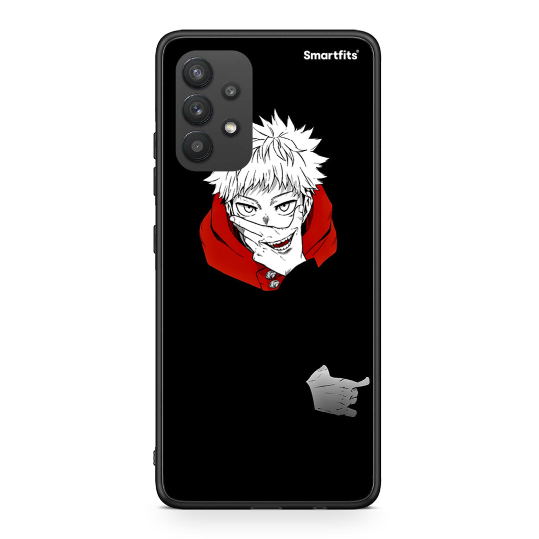 Samsung A32 4G Itadori Anime θήκη από τη Smartfits με σχέδιο στο πίσω μέρος και μαύρο περίβλημα | Smartphone case with colorful back and black bezels by Smartfits