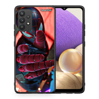 Thumbnail for Θήκη Samsung A32 4G Spider Hand από τη Smartfits με σχέδιο στο πίσω μέρος και μαύρο περίβλημα | Samsung A32 4G Spider Hand case with colorful back and black bezels