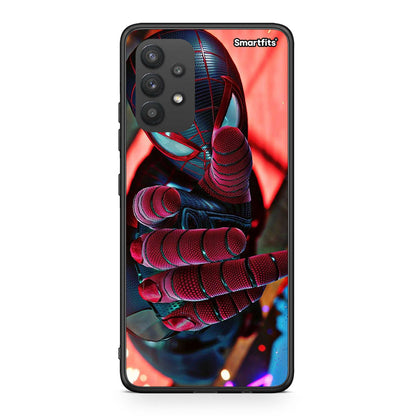 Samsung A32 4G Spider Hand Θήκη από τη Smartfits με σχέδιο στο πίσω μέρος και μαύρο περίβλημα | Smartphone case with colorful back and black bezels by Smartfits
