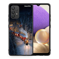 Thumbnail for Θήκη Samsung A32 4G Xmas Train από τη Smartfits με σχέδιο στο πίσω μέρος και μαύρο περίβλημα | Samsung A32 4G Xmas Train case with colorful back and black bezels