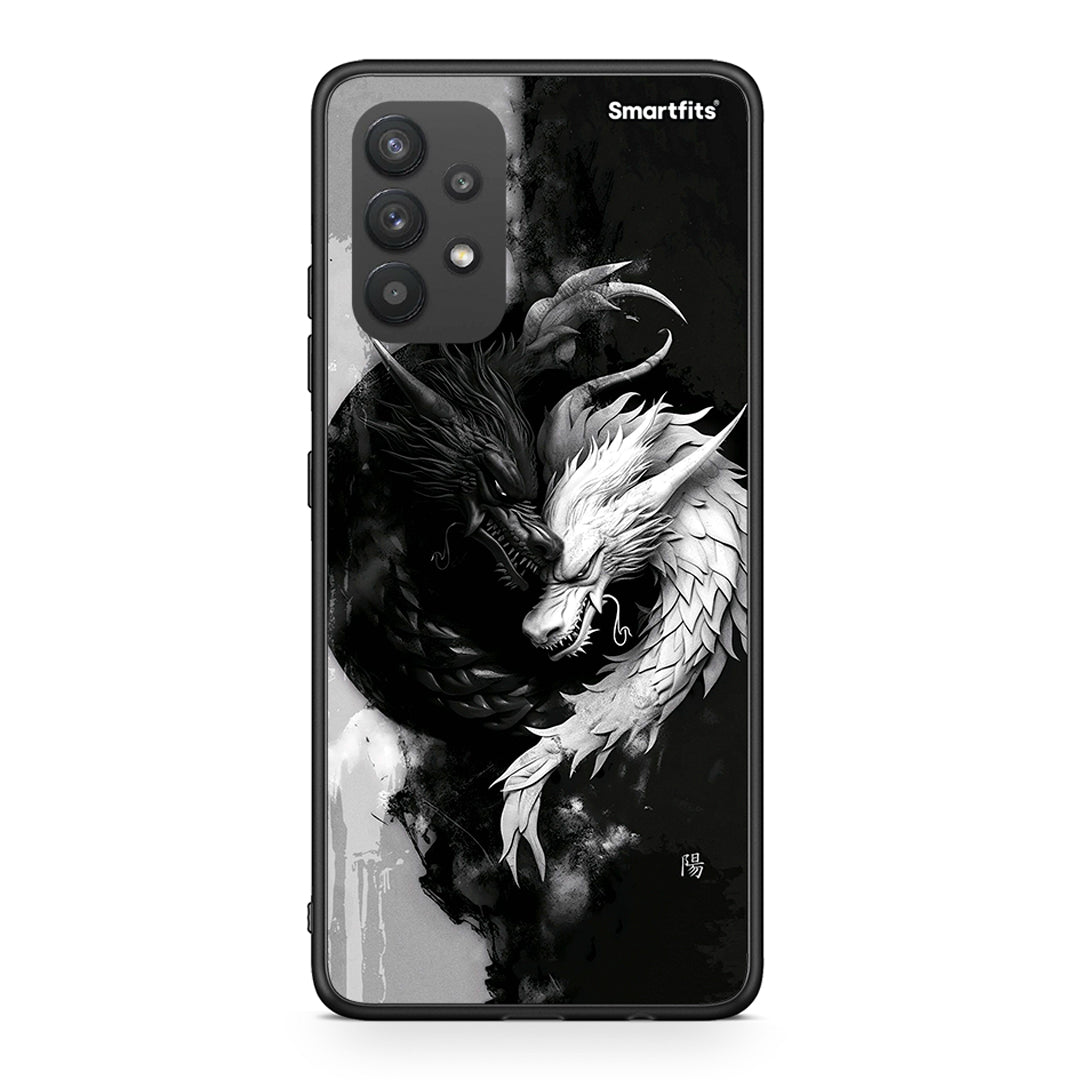 Samsung A32 4G Yin Yang Θήκη από τη Smartfits με σχέδιο στο πίσω μέρος και μαύρο περίβλημα | Smartphone case with colorful back and black bezels by Smartfits