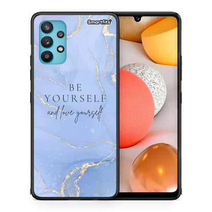 Θήκη Samsung Galaxy A32 5G  Be Yourself από τη Smartfits με σχέδιο στο πίσω μέρος και μαύρο περίβλημα | Samsung Galaxy A32 5G  Be Yourself case with colorful back and black bezels