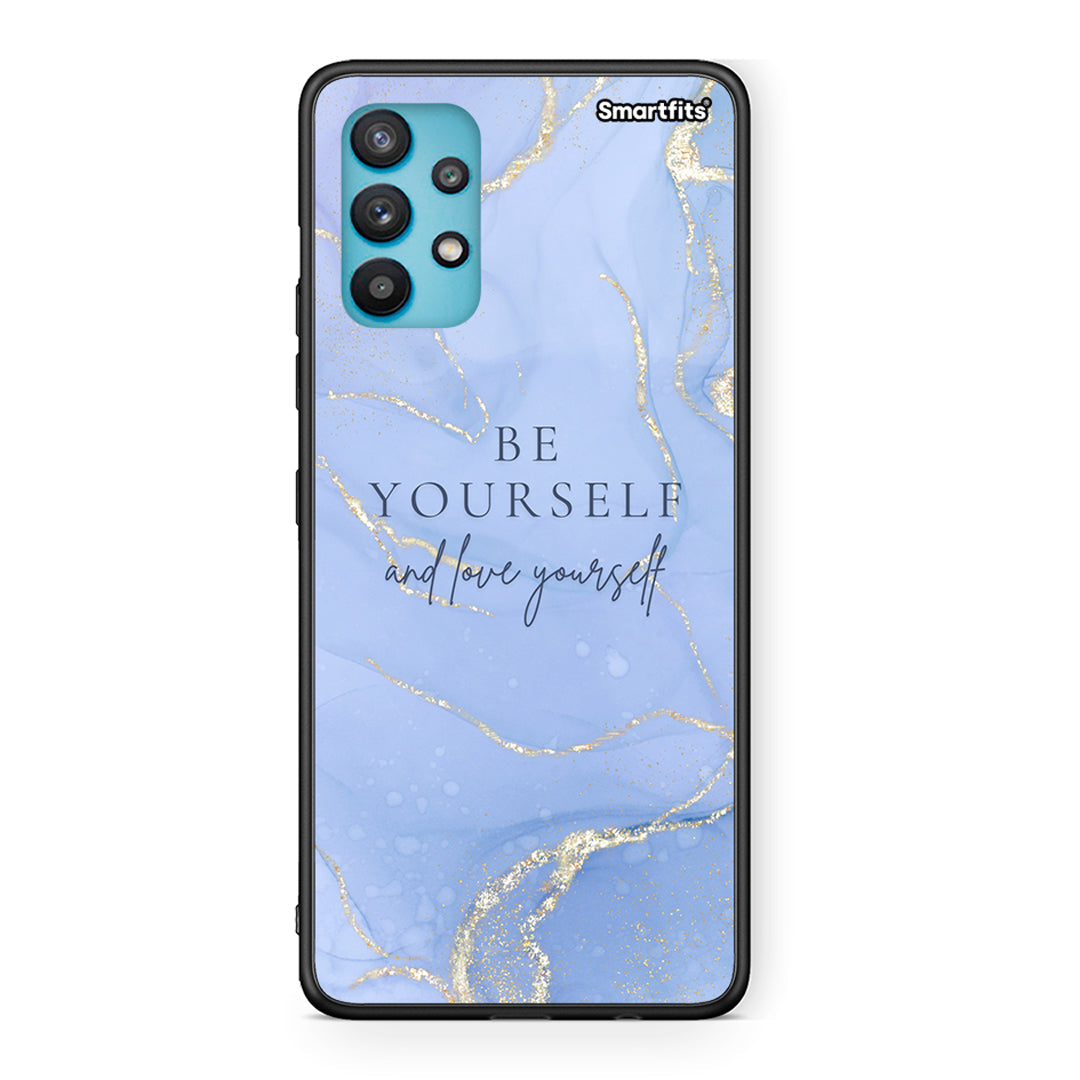 Samsung Galaxy A32 5G  Be Yourself θήκη από τη Smartfits με σχέδιο στο πίσω μέρος και μαύρο περίβλημα | Smartphone case with colorful back and black bezels by Smartfits