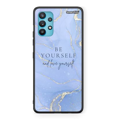 Samsung Galaxy A32 5G  Be Yourself θήκη από τη Smartfits με σχέδιο στο πίσω μέρος και μαύρο περίβλημα | Smartphone case with colorful back and black bezels by Smartfits