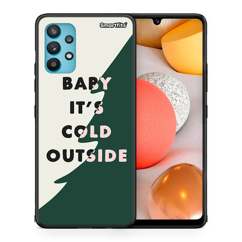 Θήκη Samsung Galaxy A32 5G Cold Outside από τη Smartfits με σχέδιο στο πίσω μέρος και μαύρο περίβλημα | Samsung Galaxy A32 5G Cold Outside case with colorful back and black bezels