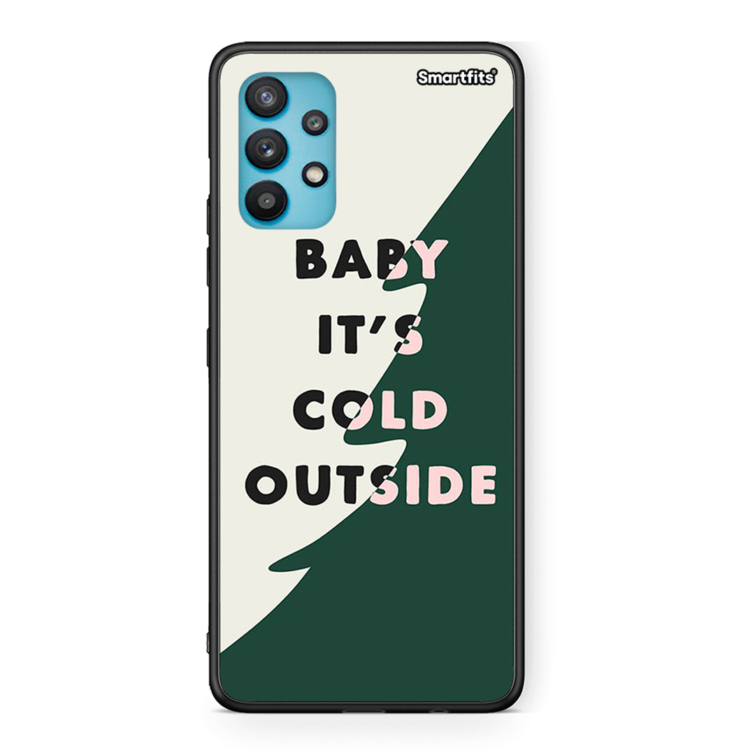 Samsung Galaxy A32 5G Cold Outside θήκη από τη Smartfits με σχέδιο στο πίσω μέρος και μαύρο περίβλημα | Smartphone case with colorful back and black bezels by Smartfits
