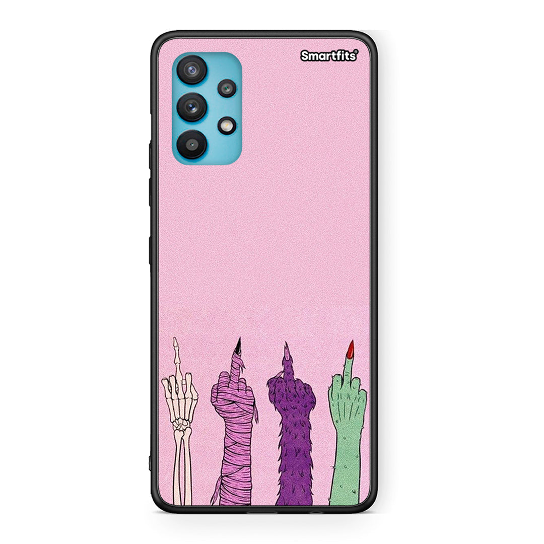 Samsung Galaxy A32 5G Halloween Be A Lady Θήκη από τη Smartfits με σχέδιο στο πίσω μέρος και μαύρο περίβλημα | Smartphone case with colorful back and black bezels by Smartfits