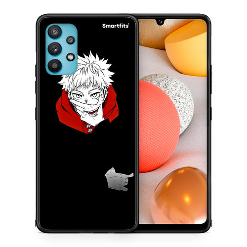 Θήκη Samsung Galaxy A32 5G  Itadori Anime από τη Smartfits με σχέδιο στο πίσω μέρος και μαύρο περίβλημα | Samsung Galaxy A32 5G  Itadori Anime case with colorful back and black bezels