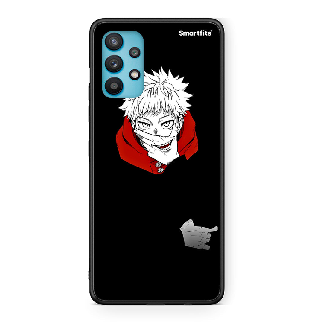 Samsung Galaxy A32 5G  Itadori Anime θήκη από τη Smartfits με σχέδιο στο πίσω μέρος και μαύρο περίβλημα | Smartphone case with colorful back and black bezels by Smartfits