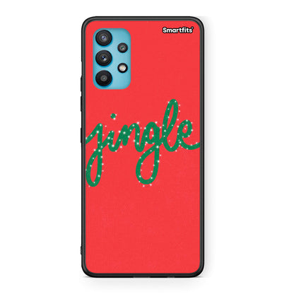 Samsung Galaxy A32 5G Jingle Xmas θήκη από τη Smartfits με σχέδιο στο πίσω μέρος και μαύρο περίβλημα | Smartphone case with colorful back and black bezels by Smartfits