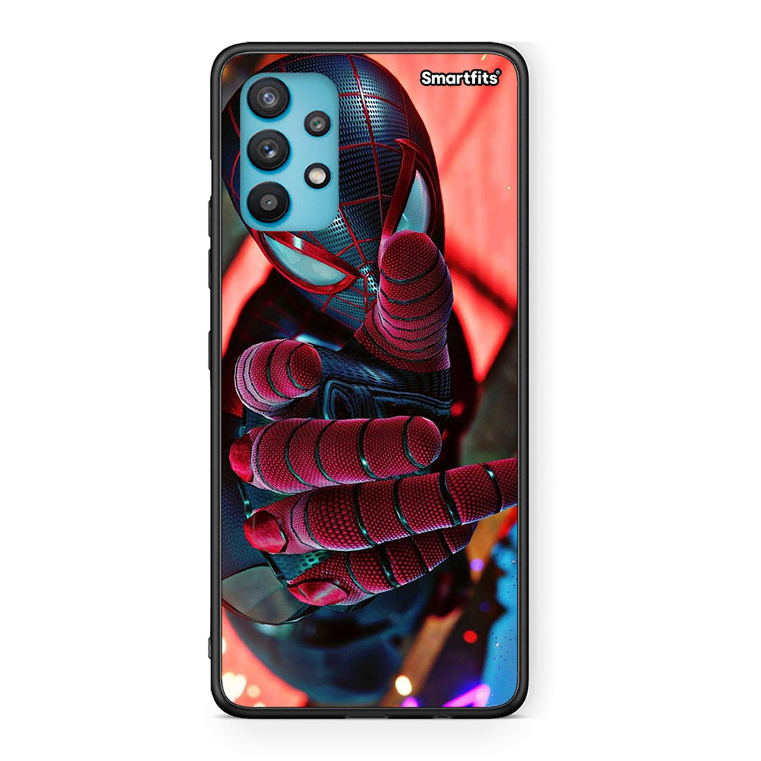 Samsung Galaxy A32 5G Spider Hand Θήκη από τη Smartfits με σχέδιο στο πίσω μέρος και μαύρο περίβλημα | Smartphone case with colorful back and black bezels by Smartfits