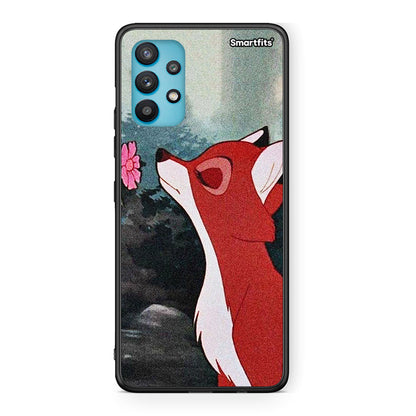 Samsung Galaxy A32 5G  Tod And Vixey Love 2 θήκη από τη Smartfits με σχέδιο στο πίσω μέρος και μαύρο περίβλημα | Smartphone case with colorful back and black bezels by Smartfits