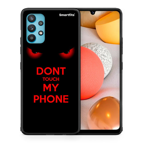 Θήκη Samsung Galaxy A32 5G Touch My Phone από τη Smartfits με σχέδιο στο πίσω μέρος και μαύρο περίβλημα | Samsung Galaxy A32 5G Touch My Phone case with colorful back and black bezels