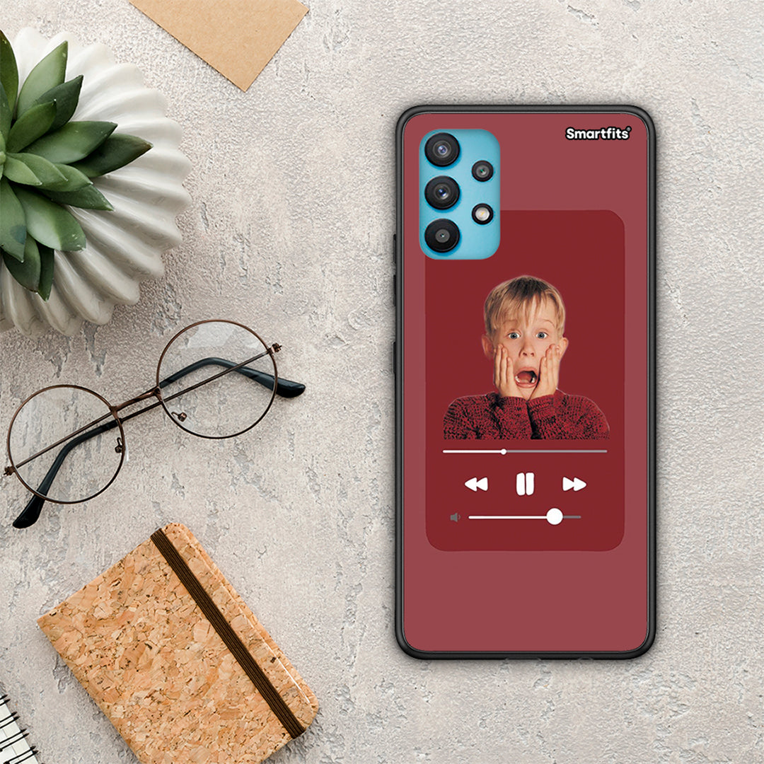Xmas Alone Music - Samsung Galaxy A32 5G θήκη