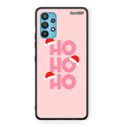 Samsung Galaxy A32 5G Xmas Ho Ho Ho θήκη από τη Smartfits με σχέδιο στο πίσω μέρος και μαύρο περίβλημα | Smartphone case with colorful back and black bezels by Smartfits