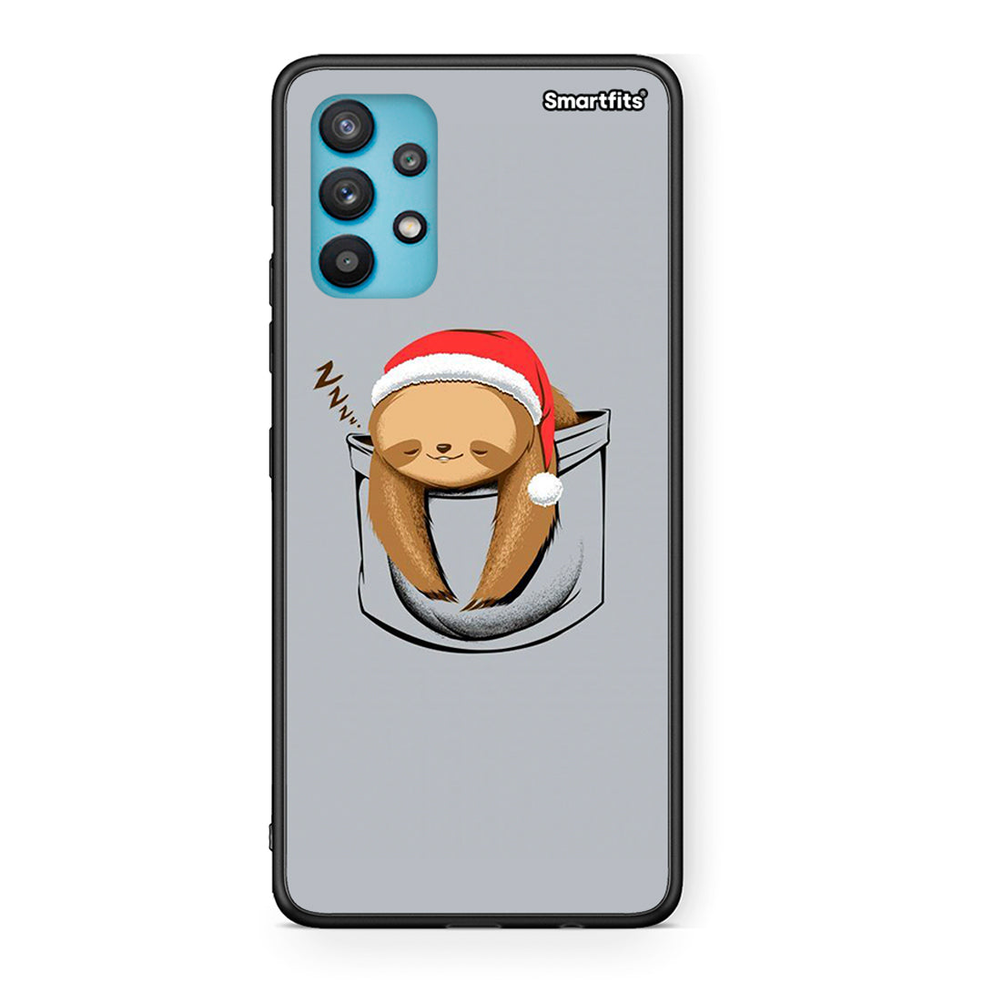 Samsung Galaxy A32 5G Xmas Zzzz θήκη από τη Smartfits με σχέδιο στο πίσω μέρος και μαύρο περίβλημα | Smartphone case with colorful back and black bezels by Smartfits