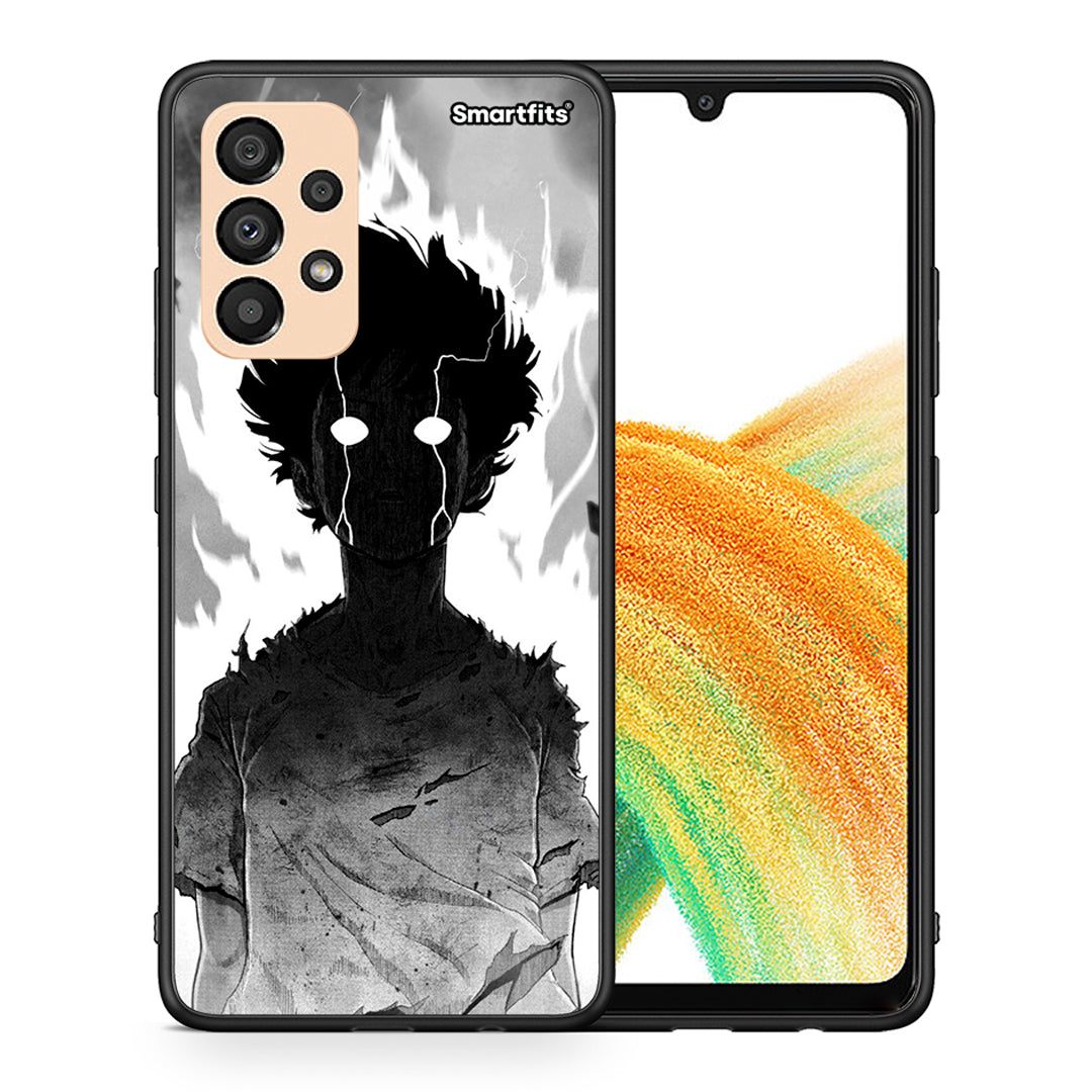 Θήκη Samsung A33 5G Anime Boy από τη Smartfits με σχέδιο στο πίσω μέρος και μαύρο περίβλημα | Samsung A33 5G Anime Boy case with colorful back and black bezels
