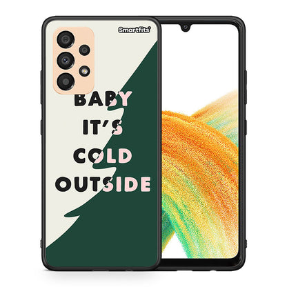 Θήκη Samsung A33 5G Cold Outside από τη Smartfits με σχέδιο στο πίσω μέρος και μαύρο περίβλημα | Samsung A33 5G Cold Outside case with colorful back and black bezels