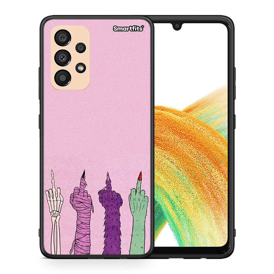 Θήκη Samsung A33 5G Halloween Be A Lady από τη Smartfits με σχέδιο στο πίσω μέρος και μαύρο περίβλημα | Samsung A33 5G Halloween Be A Lady case with colorful back and black bezels