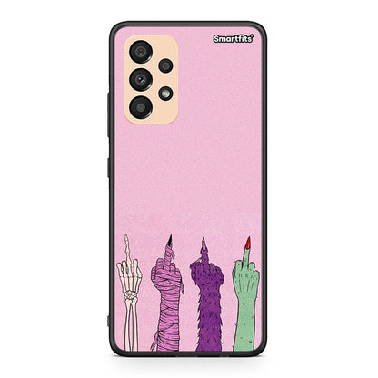 Samsung A33 5G Halloween Be A Lady Θήκη από τη Smartfits με σχέδιο στο πίσω μέρος και μαύρο περίβλημα | Smartphone case with colorful back and black bezels by Smartfits