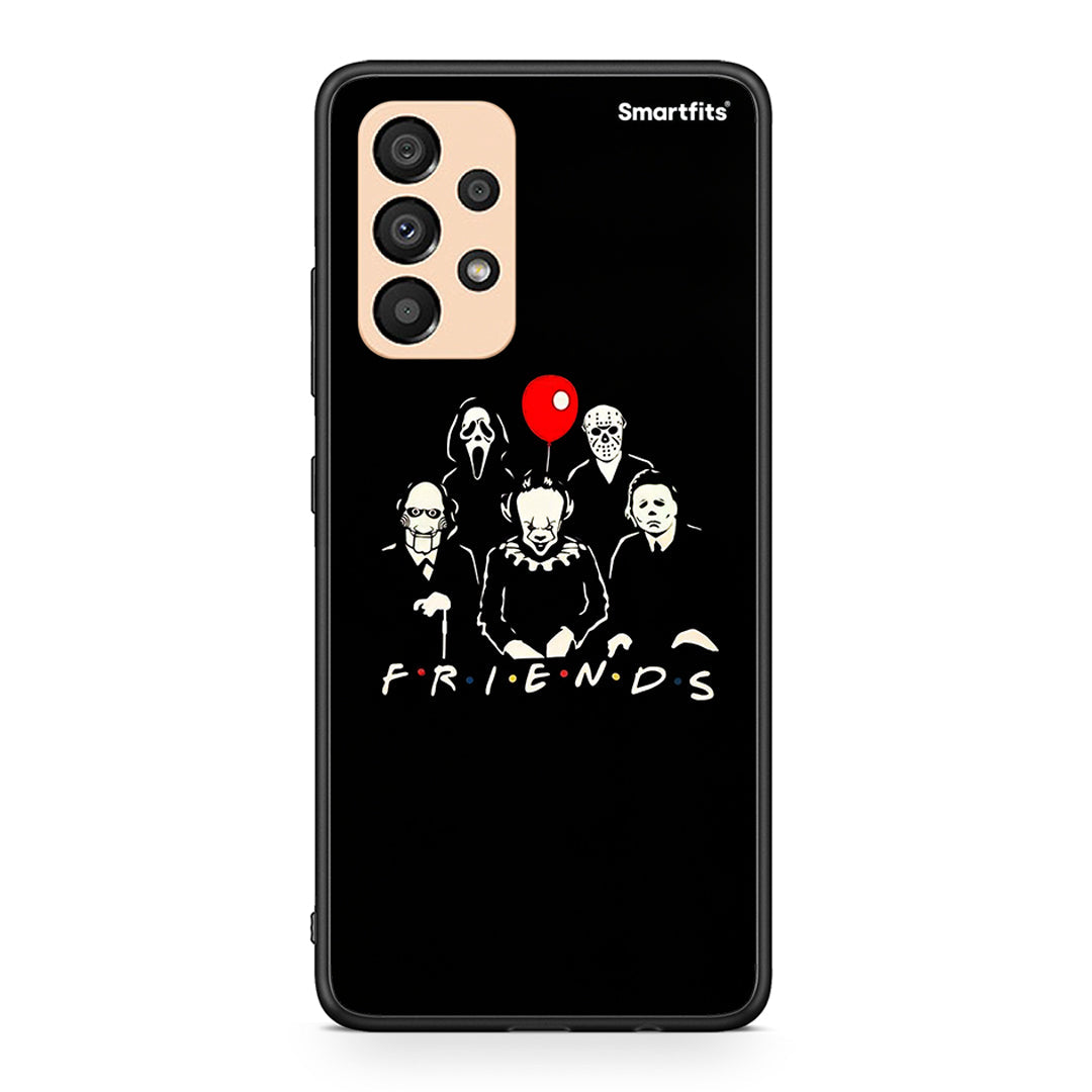 Samsung A33 5G Halloween Friends Θήκη από τη Smartfits με σχέδιο στο πίσω μέρος και μαύρο περίβλημα | Smartphone case with colorful back and black bezels by Smartfits