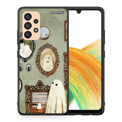 Θήκη Samsung A33 5G Halloween Ghost Season από τη Smartfits με σχέδιο στο πίσω μέρος και μαύρο περίβλημα | Samsung A33 5G Halloween Ghost Season case with colorful back and black bezels