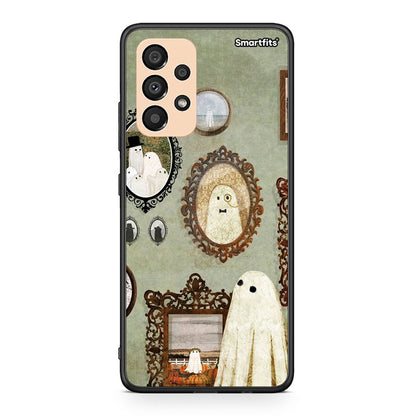 Samsung A33 5G Halloween Ghost Season Θήκη από τη Smartfits με σχέδιο στο πίσω μέρος και μαύρο περίβλημα | Smartphone case with colorful back and black bezels by Smartfits