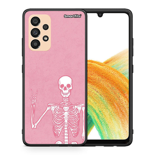 Θήκη Samsung A33 5G Halloween Motivation από τη Smartfits με σχέδιο στο πίσω μέρος και μαύρο περίβλημα | Samsung A33 5G Halloween Motivation case with colorful back and black bezels