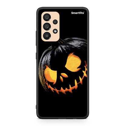 Samsung A33 5G Halloween Scary Pumpkin Θήκη από τη Smartfits με σχέδιο στο πίσω μέρος και μαύρο περίβλημα | Smartphone case with colorful back and black bezels by Smartfits