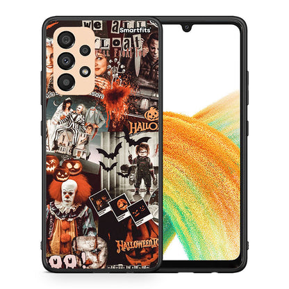 Θήκη Samsung A33 5G Halloween Spooky Season από τη Smartfits με σχέδιο στο πίσω μέρος και μαύρο περίβλημα | Samsung A33 5G Halloween Spooky Season case with colorful back and black bezels