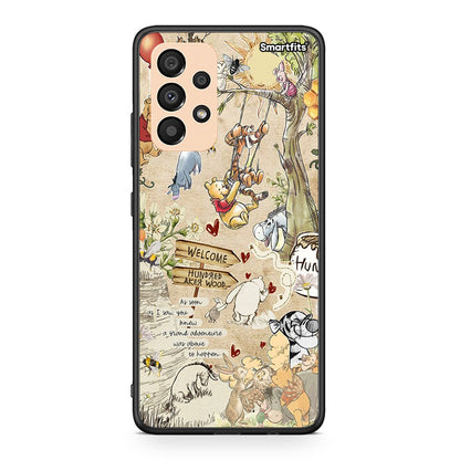 Samsung A33 5G Happy Friends θήκη από τη Smartfits με σχέδιο στο πίσω μέρος και μαύρο περίβλημα | Smartphone case with colorful back and black bezels by Smartfits