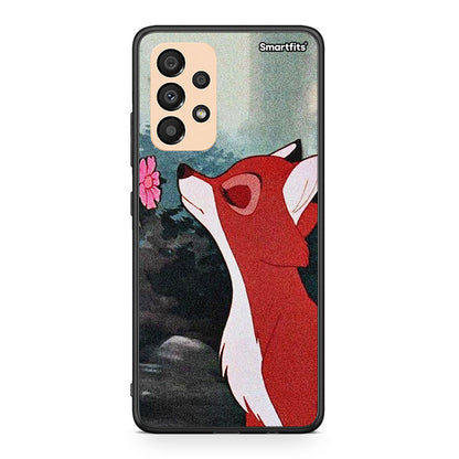 Samsung A33 5G Tod And Vixey Love 2 θήκη από τη Smartfits με σχέδιο στο πίσω μέρος και μαύρο περίβλημα | Smartphone case with colorful back and black bezels by Smartfits