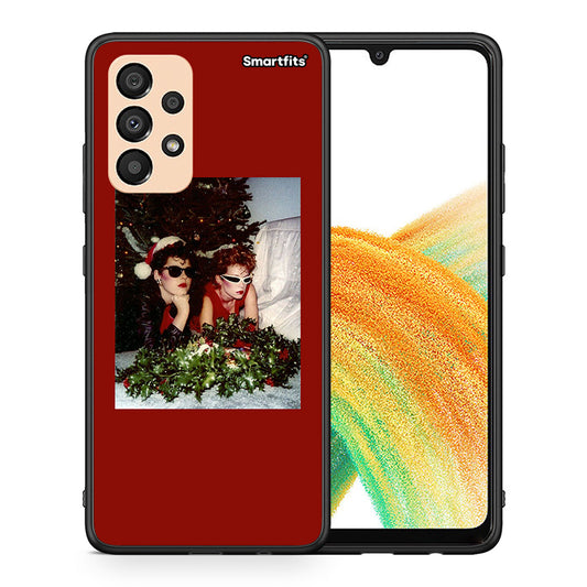 Θήκη Samsung A33 5G Waiting For Xmas από τη Smartfits με σχέδιο στο πίσω μέρος και μαύρο περίβλημα | Samsung A33 5G Waiting For Xmas case with colorful back and black bezels