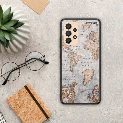 World Map - Samsung Galaxy A33 5G θήκη