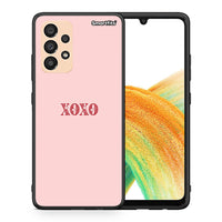 Thumbnail for Θήκη Samsung A33 5G XOXO Love από τη Smartfits με σχέδιο στο πίσω μέρος και μαύρο περίβλημα | Samsung A33 5G XOXO Love case with colorful back and black bezels
