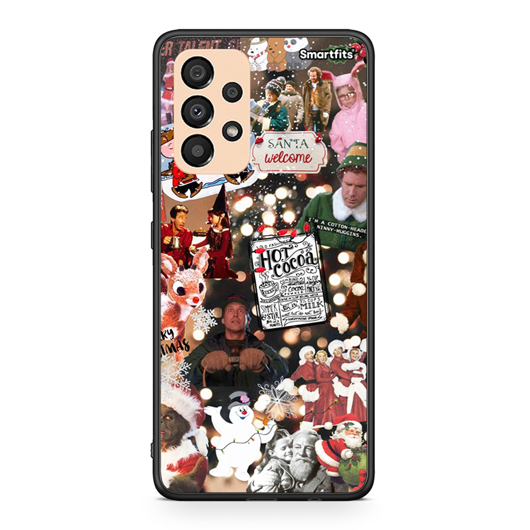 Samsung A33 5G Xmas Movies θήκη από τη Smartfits με σχέδιο στο πίσω μέρος και μαύρο περίβλημα | Smartphone case with colorful back and black bezels by Smartfits