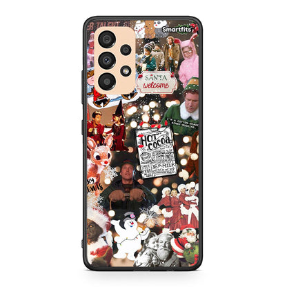 Samsung A33 5G Xmas Movies θήκη από τη Smartfits με σχέδιο στο πίσω μέρος και μαύρο περίβλημα | Smartphone case with colorful back and black bezels by Smartfits