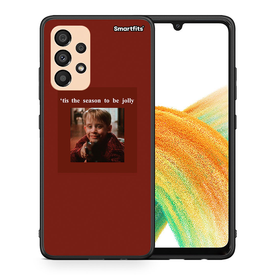 Θήκη Samsung A33 5G Xmas Ultimate Spirit από τη Smartfits με σχέδιο στο πίσω μέρος και μαύρο περίβλημα | Samsung A33 5G Xmas Ultimate Spirit case with colorful back and black bezels