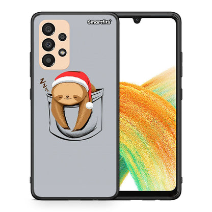 Θήκη Samsung A33 5G Xmas Zzzz από τη Smartfits με σχέδιο στο πίσω μέρος και μαύρο περίβλημα | Samsung A33 5G Xmas Zzzz case with colorful back and black bezels