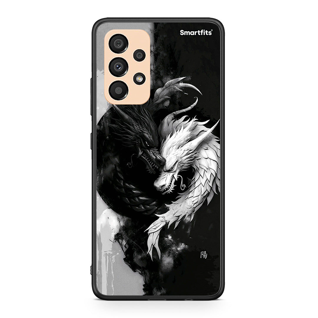 Samsung A33 5G Yin Yang Θήκη από τη Smartfits με σχέδιο στο πίσω μέρος και μαύρο περίβλημα | Smartphone case with colorful back and black bezels by Smartfits