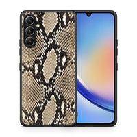 Thumbnail for Θήκη Samsung Galaxy A34 Animal Fashion Snake από τη Smartfits με σχέδιο στο πίσω μέρος και μαύρο περίβλημα | Samsung Galaxy A34 Animal Fashion Snake Case with Colorful Back and Black Bezels