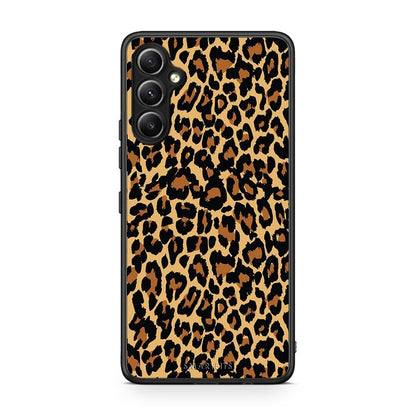 Θήκη Samsung Galaxy A34 Animal Leopard από τη Smartfits με σχέδιο στο πίσω μέρος και μαύρο περίβλημα | Samsung Galaxy A34 Animal Leopard Case with Colorful Back and Black Bezels