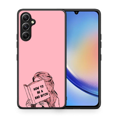 Θήκη Samsung Galaxy A34 Bad Bitch από τη Smartfits με σχέδιο στο πίσω μέρος και μαύρο περίβλημα | Samsung Galaxy A34 Bad Bitch Case with Colorful Back and Black Bezels
