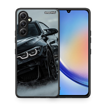 Θήκη Samsung Galaxy A34 Black BMW από τη Smartfits με σχέδιο στο πίσω μέρος και μαύρο περίβλημα | Samsung Galaxy A34 Black BMW Case with Colorful Back and Black Bezels