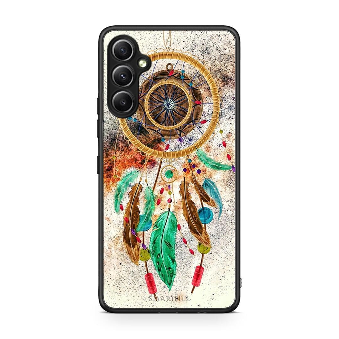 Θήκη Samsung Galaxy A34 Boho DreamCatcher από τη Smartfits με σχέδιο στο πίσω μέρος και μαύρο περίβλημα | Samsung Galaxy A34 Boho DreamCatcher Case with Colorful Back and Black Bezels