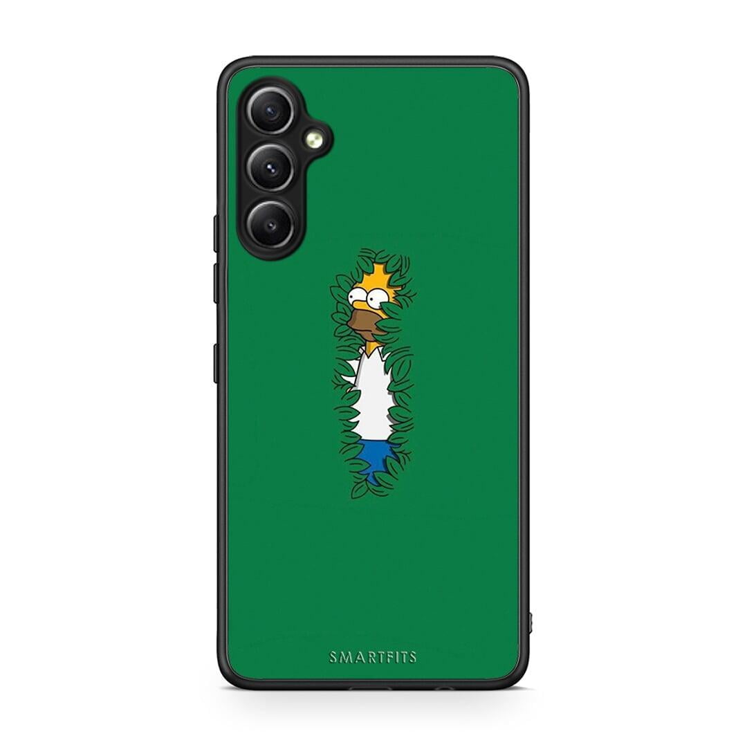 Θήκη Samsung Galaxy A34 Bush Man από τη Smartfits με σχέδιο στο πίσω μέρος και μαύρο περίβλημα | Samsung Galaxy A34 Bush Man Case with Colorful Back and Black Bezels