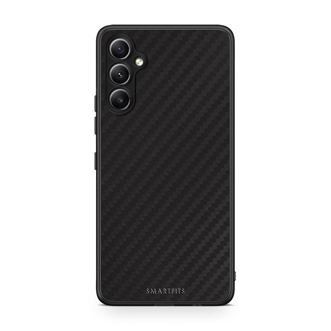 Θήκη Samsung Galaxy A34 Carbon Black από τη Smartfits με σχέδιο στο πίσω μέρος και μαύρο περίβλημα | Samsung Galaxy A34 Carbon Black Case with Colorful Back and Black Bezels