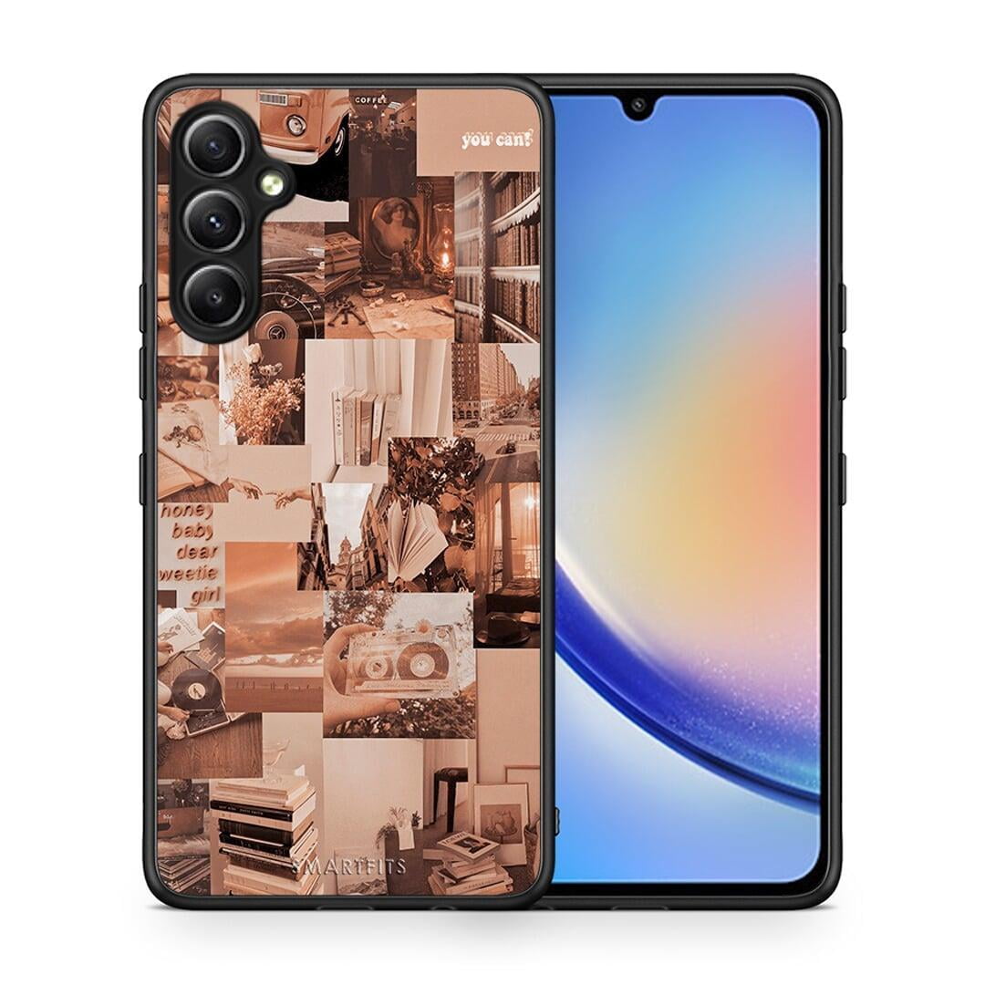 Θήκη Samsung Galaxy A34 Collage You Can από τη Smartfits με σχέδιο στο πίσω μέρος και μαύρο περίβλημα | Samsung Galaxy A34 Collage You Can Case with Colorful Back and Black Bezels