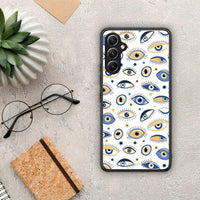 Thumbnail for Θήκη Samsung Galaxy A34 Ftou Ftou από τη Smartfits με σχέδιο στο πίσω μέρος και μαύρο περίβλημα | Samsung Galaxy A34 Ftou Ftou Case with Colorful Back and Black Bezels